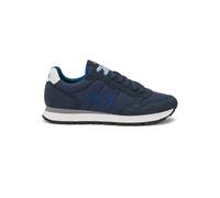 Sun68 Scarpe sneakers pelle e tessuto tecnico uomo TOM SOLID NAVY BLUE