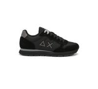 Sun68 Scarpe sneakers pelle e tessuto tecnico uomo TOM SOLID NERO/GRIGIO SCURO