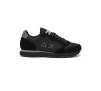 Sun68 Scarpe sneakers pelle e tessuto tecnico uomo TOM SOLID NERO/GRIGIO SCURO