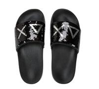 SUN68 Slippers beach donna 1144 nero/argento DS26SU17 X36203