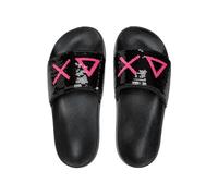 SUN68 Slippers Beach Sequin 1162 Nero/Fuxia Donna DS25SU28 X35203 38