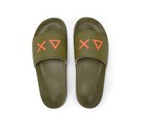 Sun68 slippers con logo uomo ciabatte X36110 slide MILITARE