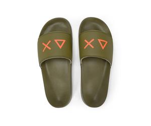 Sun68 slippers con logo uomo ciabatte X36110 slide MILITARE