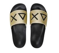 SUN68 Slippers Logo Boy's Nero/Oro ZS25SU21 X35302 37