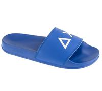 SUN68 Slippers Logo, slides da uomo, Blu, 42 EU