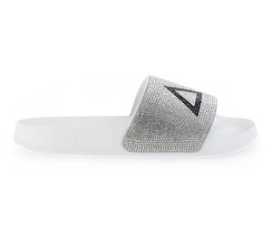 SUN68 SLIPPERS LOGO STRASS - X35205-01 - EU 37 Bianco