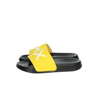 SUN68 Slippers Logo X35302 (NERO/GIALLO, Sistema Taglie Calzature EU, Bambino Piccolo (2-5 anni), Uomo, Numero, Media, 32)