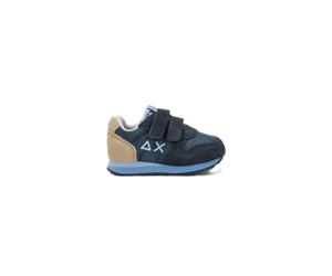 SUN68 Sneaker Bambino Boy's Tom Multicolor in Nylon e Suede Z36306B 8050161682388-28 Blu Navy 28