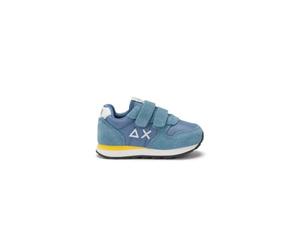 SUN68 Sneaker Bambino Boy's Tom Solid in Nylon e Suede Z36301F 805016168059