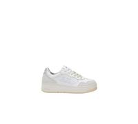 SUN68 Sneaker Basket Love Lady in Pelle Argento Donna Argento, 38