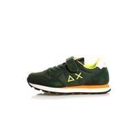 SUN68 Sneaker Boy's Tom Fluo Pelle/Nylon Verde Scuro Z25SU04 Z44302K 32