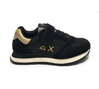 SUN68 Sneaker Girl's Ally Gold Suede/Nylon Nero Z24SU04 Z43402K 30