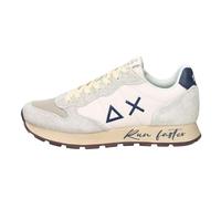 Sun 68 Sneaker Running Tom Vintage Suede/Nylon Bianco Panna Taglia 44