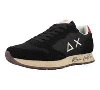 SUN68 Z45105 Tom Vintage Nero Scarpe Sportive per Uomo in Tessuto e camoscio (Taglia 45)