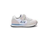 SUN68 Sneakers Bambino in Pelle e Tessuto Boy's Tom Solid Z36301K 8050161680827-34 Bianco 34