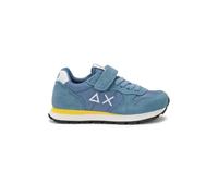 SUN68 Sneakers Bambino in Pelle e Tessuto Boy's Tom Solid Z36301K 8050161680971-34 Blu 34