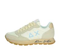 SUN68 Z35105 Sneakers Con Lacci In Tessuto/camoscio Uomo BIANCO PANNA 41