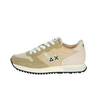 SUN68 Z35212 Sneakers Con Lacci In Tessuto/camoscio Da Donna BEIGE 38