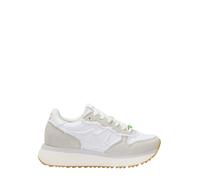 SUN68 Sneakers Basse in Pelle Z36223, Bianco, 38 EU