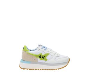 Sun68 sneakers Big Stargirl Spongee Logo bianco verde lime