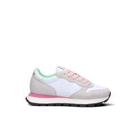 Sun68 Sneakers Donna Bianco Pelle Scamosciata, Tessuto Z36201-01-A126929