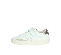 SUN68 Sneakers Girl's Katy Leather Kid Colore 0143 Bianco/Oro (0143 Bianco/Oro, Sistema Taglie Calzature EU, Adulto, Numero, Media, 32)