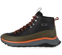 SUN68 Sneakers Uomo Fire & Camping Winter Mid Colore Verde Muschio