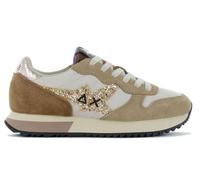 SUN68 Stargirl Glitter Logo - Donna Sneaker Beige Z44210-16 Casual Scarpe Nuovo