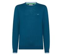 SUN68 Sun 68 Maglia Round Double Rib Blu Profondo - Small