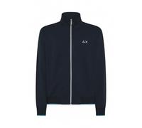 SUN68 Sun 68 Uomo Felpa Track Zip Piquet Navy Blue - Large