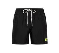 SUN68 Swim Pant with Logo Fluo Taglia L
