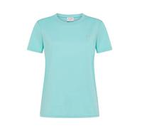 SUN68 T-Shirt Donna T34201 T Shirt Modello Round Neck S/S Sun 68 in Cotone (IT, Testo, S, Regular, Regular, Acqua)