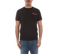 SUN68 T-Shirt Uomo Small Stripes T34124 neralogo Ricamo righino Maniche Contrasto Colore PE24 XL