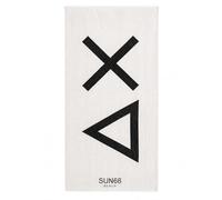 SUN68 Telo Mare 34110 Maxi Logo Cotone Bianco Taglia Unica