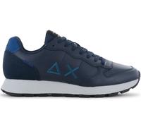 SUN68 Tom Classic Leather Sneakers Uomo In Pelle Blu Z46103-07 Nuove