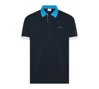 Sun68 - Polo 3 Color Way S/S - - Tops - Uomo - Blu - S