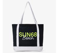 Sun68 Tote Bag Cabardine Blu Cotone