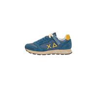SUN68 Uomini Scarpe da Ginnastica Basse Pelle Z36104, Blu, 46 EU
