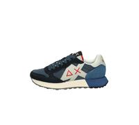 SUN68 Uomo Sneakers Basse Z36115 Pelle Blu Scuro 42
