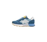 SUN68 Uomo Sneakers Basse Z36116 Pelle Blu 45