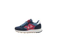 SUN68 Uomo Sneakers Basse Z45114 Poliestere Blu Scuro 40