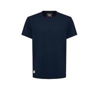 SUN68 Uomo T-Shirt in Piquet Stretch Blu Navy