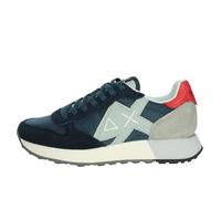 SUN68 Z35111 Sneakers con Lacci in Tessuto/camoscio Uomo Navy Blue 42