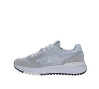 SUN68 Z35121 Sneakers Con Lacci In Tessuto/camoscio Uomo GRIGIO CHIARO 42