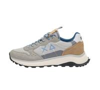SUN68 Z35130 Sneakers Con Lacci In Tessuto/camoscio Uomo GRIGIO CHIARO 40