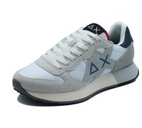 SUN68 Z36115 Jaki Solid Bianco Scarpe Sportive per Uomo in camoscio e tessuto