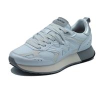 SUN68 Z36119 Jaki Silver Mesh Bianco Scarpe Sportive per Uomo in ecopelle e tess
