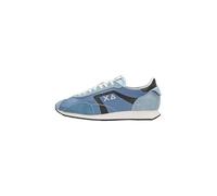 SUN68 Z36124 - Sneakers Basse in Pelle, Azzurro, 44 EU