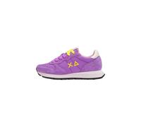 SUN68 Z36201 Ally Solid Lila Sneakers da Donna in camoscio e Tessuto a Zeppa Media, Viola, 36 EU