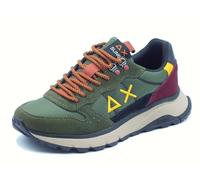 SUN68 Z45130 Fire e Camping Militare Scuro Scarpe Sportive per Uomo in Nabuk e Tessuto (Taglia 42)
